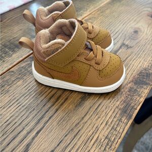 Nike Force 1’s in Flax Tan, size 3c